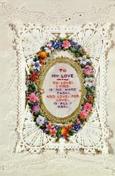 Victorian Valentine Card